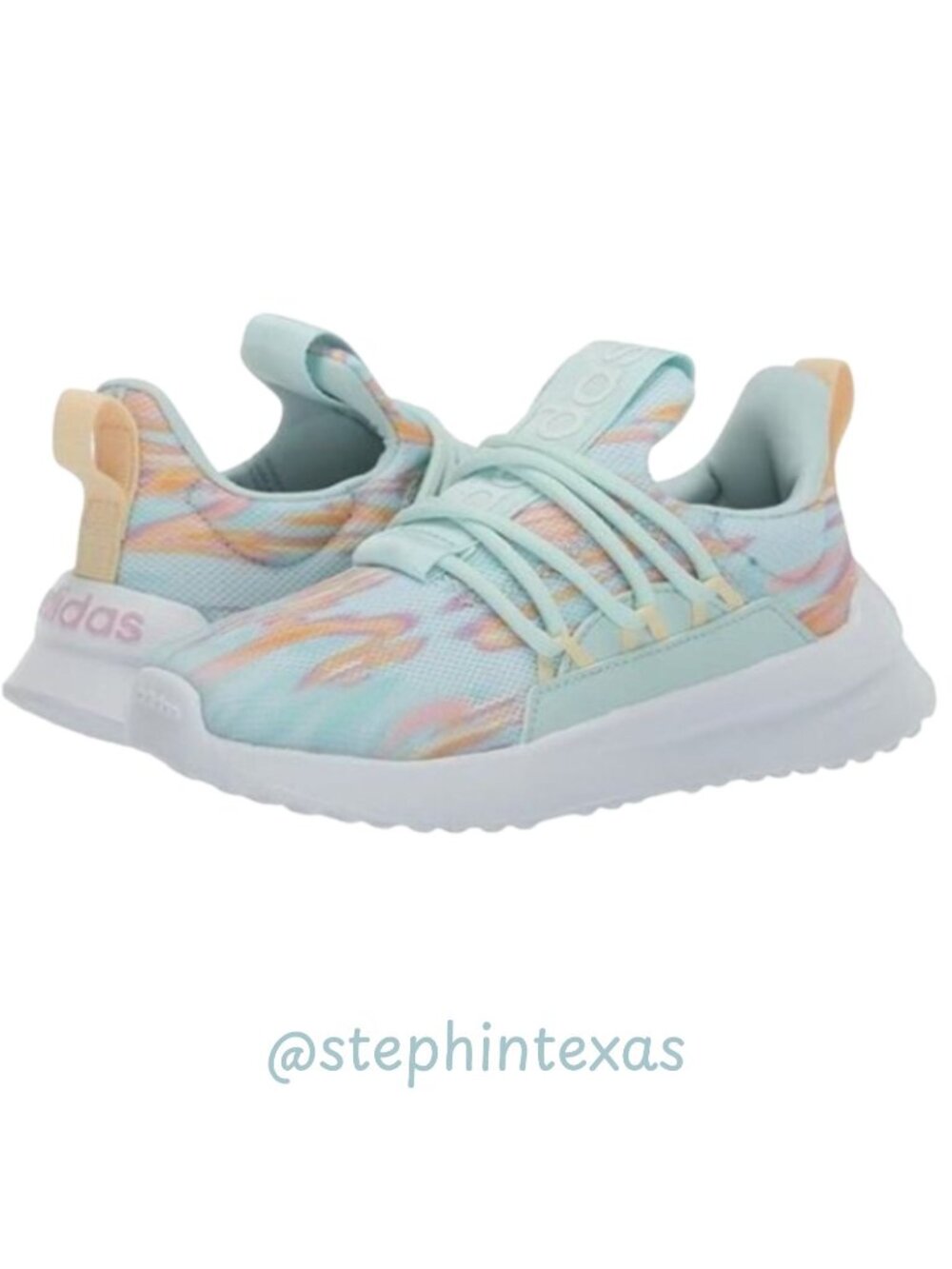 adidas Lite Racer Adapt 5.0 Sneaker Halo Mint/Orange Tint/Bliss Lilac Women's 5